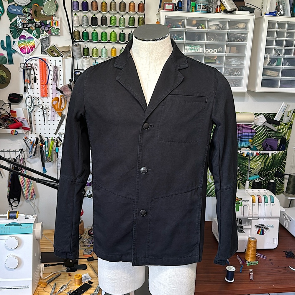 Alexander Wang black cotton casual blazer, sport coat